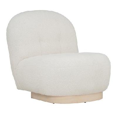 helia boucle lounge chair - off white 