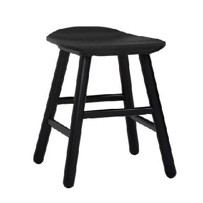 hetty stool - black ash veneer 