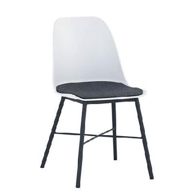 laxmi dining chair - white and black 