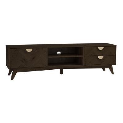 loftus entertainment tv unit 180cm - walnut