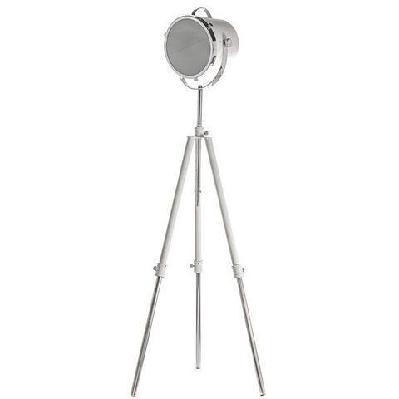 white metal floor lamp 
