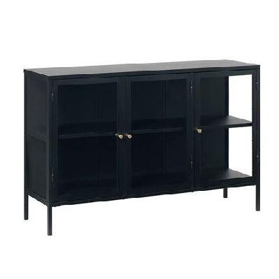 carmel sideboard 3 doors 132xcm - black 