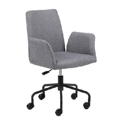 isla office chair - light grey and black 