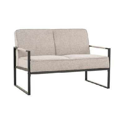 calibra 2 seater sofa - black and grey 