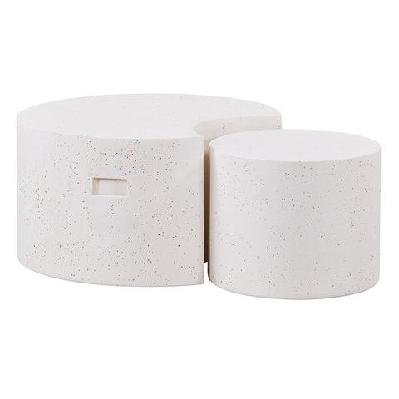 trevino  nest of tables 80-50cm - off-white
