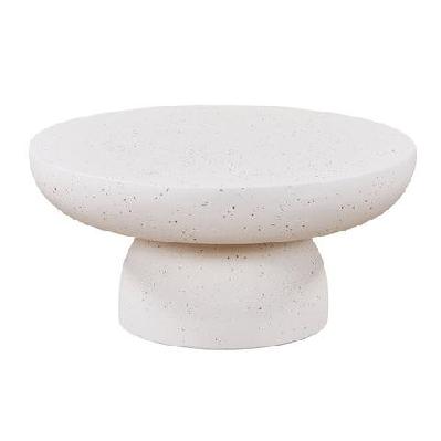 trevino  round coffee table 70cm - off-white