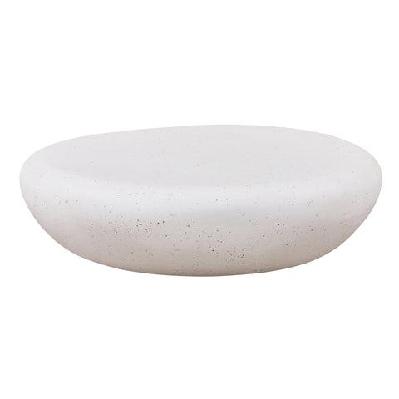 trevino  round coffee table 100cm - off-white