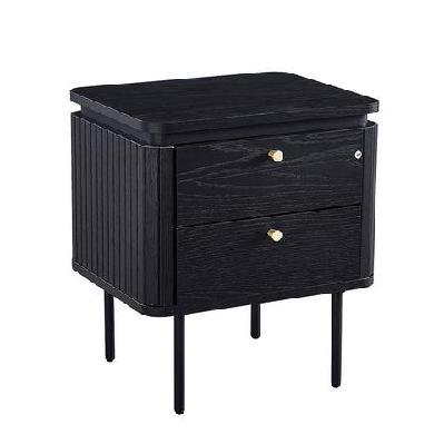 kaidan side table/bedside table 40cm - black 