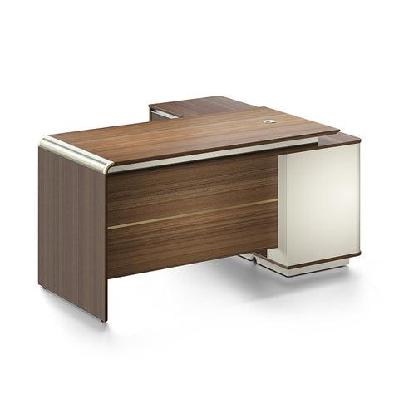 anderson executive desk 1.6m reversible - hazelnut and beige