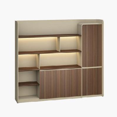 anders display unit 240cm - hazelnut and beige 