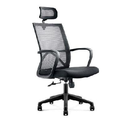 erik executive office chair with headrest- black 