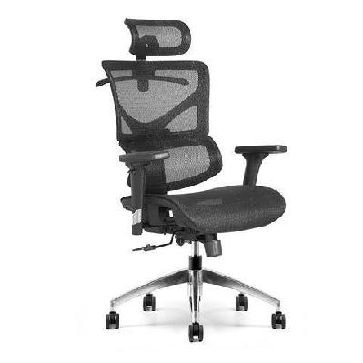 birger executive office chair with headrest - black 
