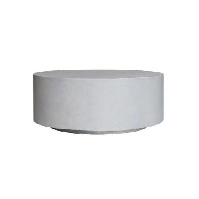 rocco coffee table 80cm - white concrete 