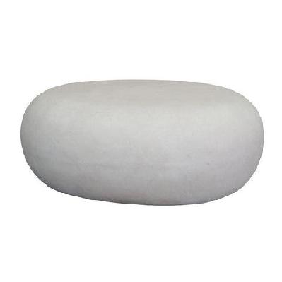 rocco coffee table 73cm - white concrete 