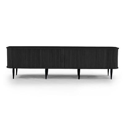 aston entertainment tv unit 200cm - black 