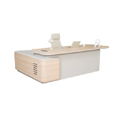 orban executive desk right return 240cm - oak