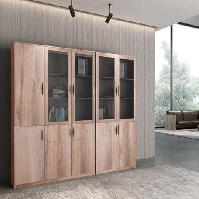 balder 5 door display unit 200cm - warm oak 