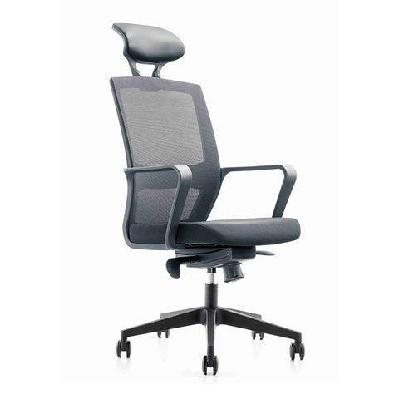 argo executive office chair with headrest - black - with arms 