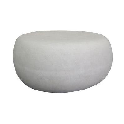 rocco coffee table 65cm - white concrete 