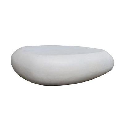 rocco coffee table 106cm - white concrete 
