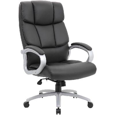 jumbo executive high back chair arms pu black 