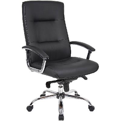 georgia executive chair high back arms pu black 