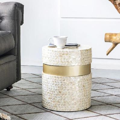 mother of pearl baha stool/table