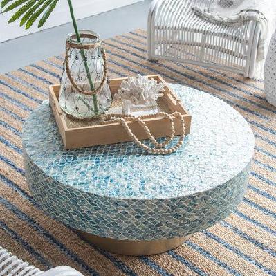 mother of pearl maldives coffee table