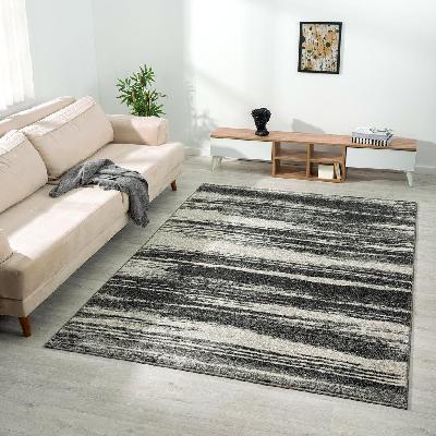 astor 481 charcoal designer rug 80x300 cm 