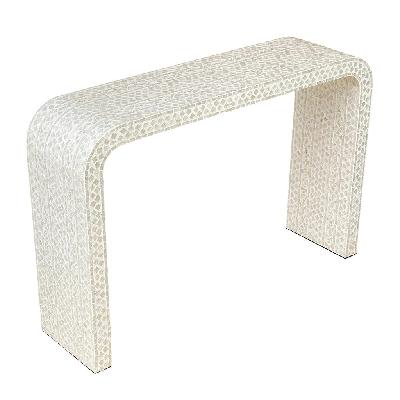 oslo mother of pearl console table