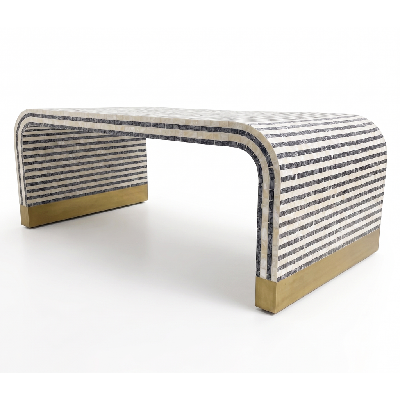 pearl crest mother f pearl inlay coffee table