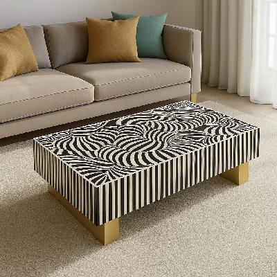 mother of pearl hand inlay obsidian swirl coffee table