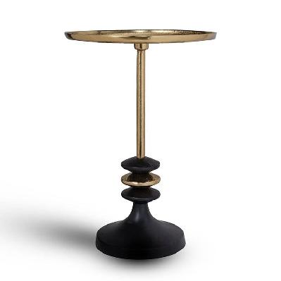 metro steel loft accent table