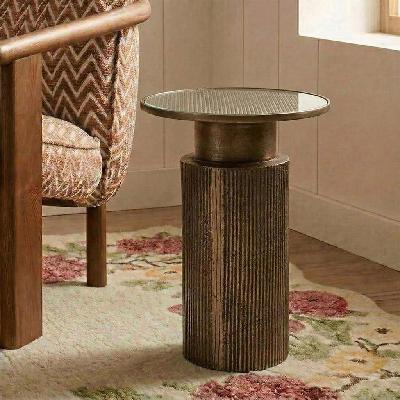 mangowood glass table