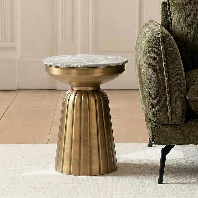 marble crown sidetable