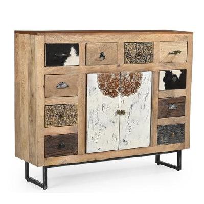 boho cowhide chest of drawers