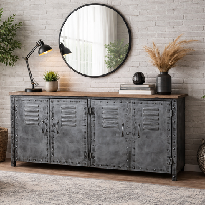 iron vintage sidebaord