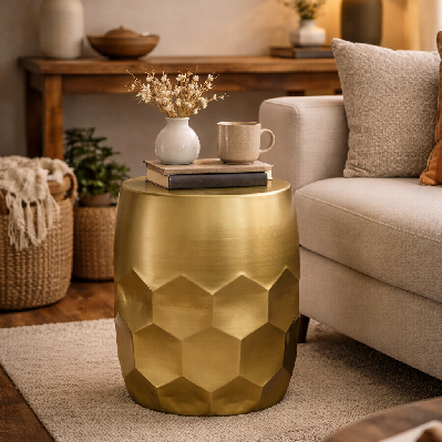 ava hexagon side table