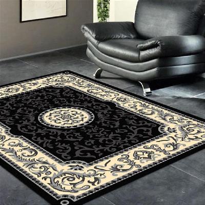 turkish ruby black rug 160x230 cm