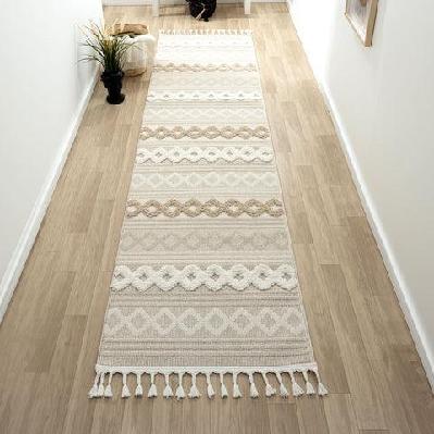 cottage 542 fawn floor runner rug 80x300