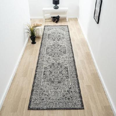 alfresco 424 slate floor runner rug 80x150
