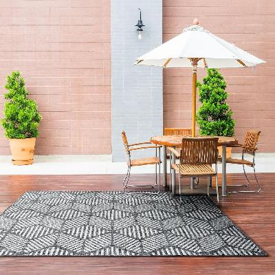 alfresco 420 steel designer rug 120x170 