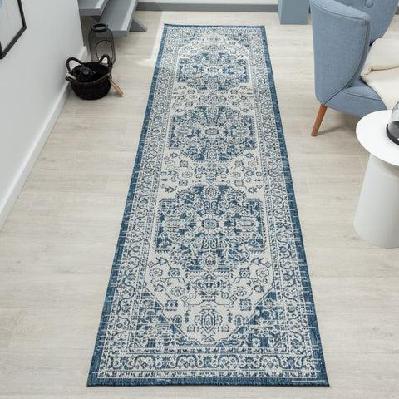patio 455 denimfloor runner rug designer rug 80x300