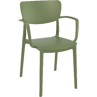 lisa armchair - olive green  