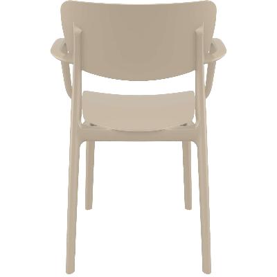 lisa armchair - taupe 