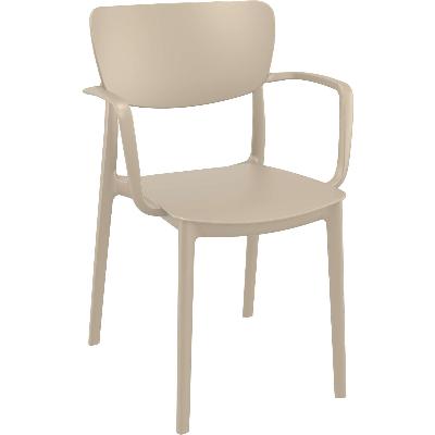 lisa armchair - taupe  