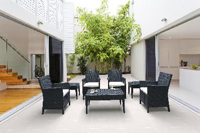 siesta resin rattan outdoor lounge setting with california tub chair 
