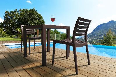 siesta ares outdoor table for two package 