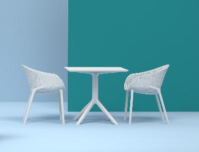 siesta sky pro 3 piece chat table setting 