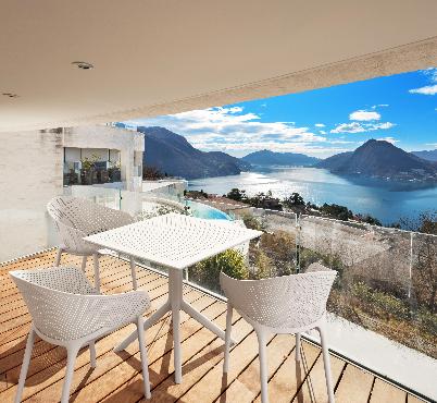 siesta sky table 80/sky pro chair 3 seat package - taupe 